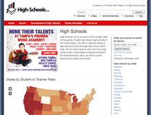 Tablet Screenshot of high-schools.com